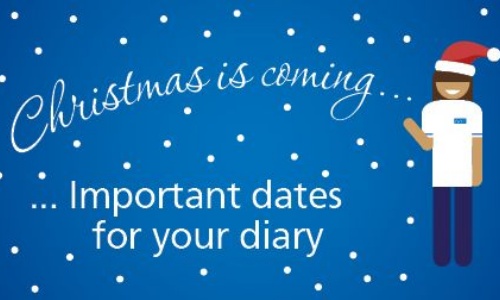 Christmas Dates for your Diary...